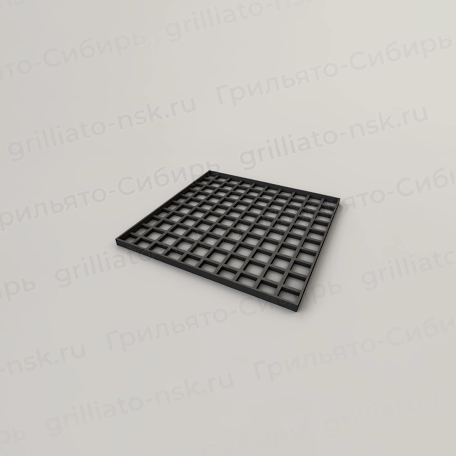 Потолок грильято разноуровневый 60x60 черный цвет