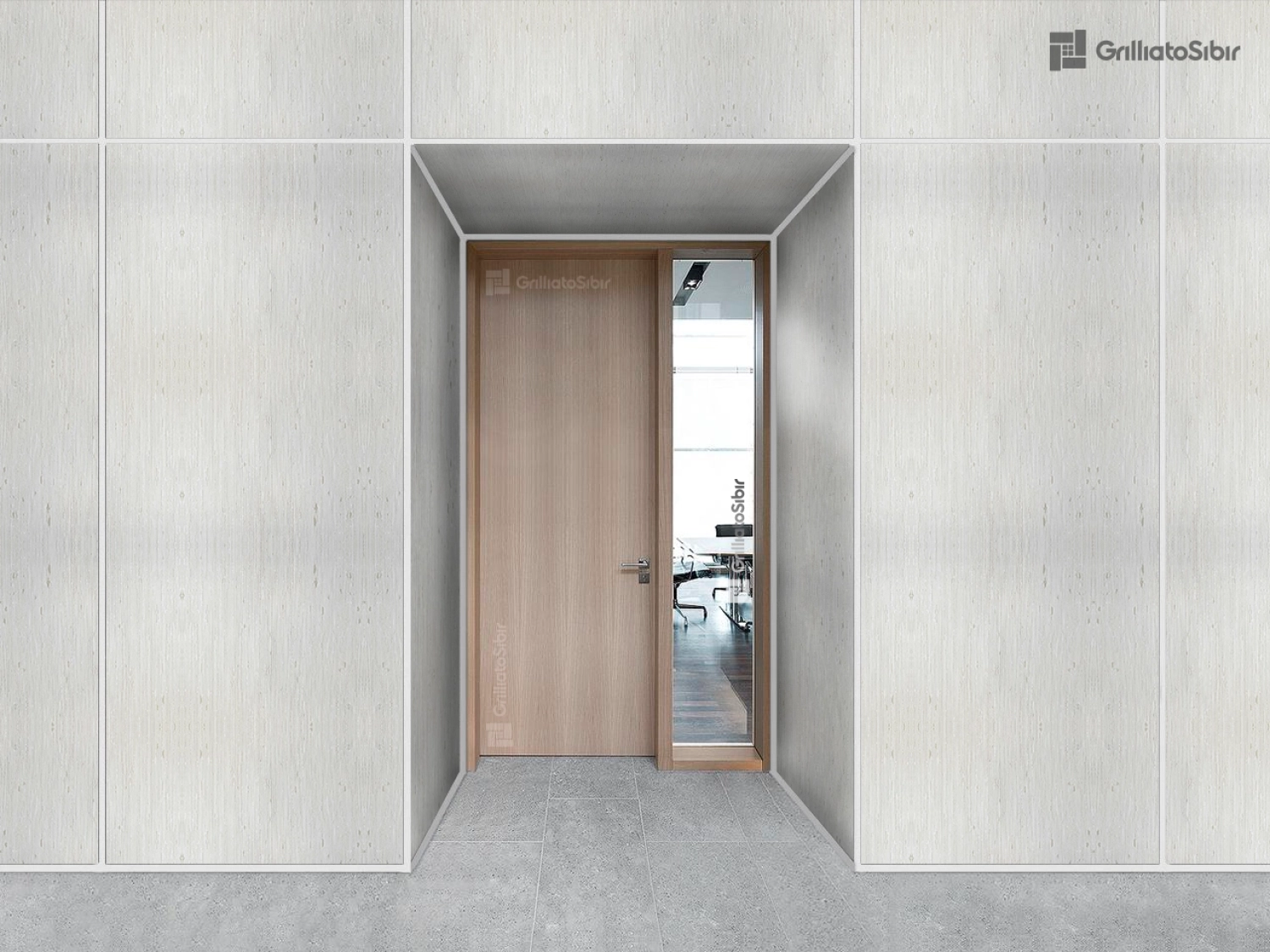 Панель ГКЛ с ПВХ покрытием Сиам грей RAL-7047 Интерьер