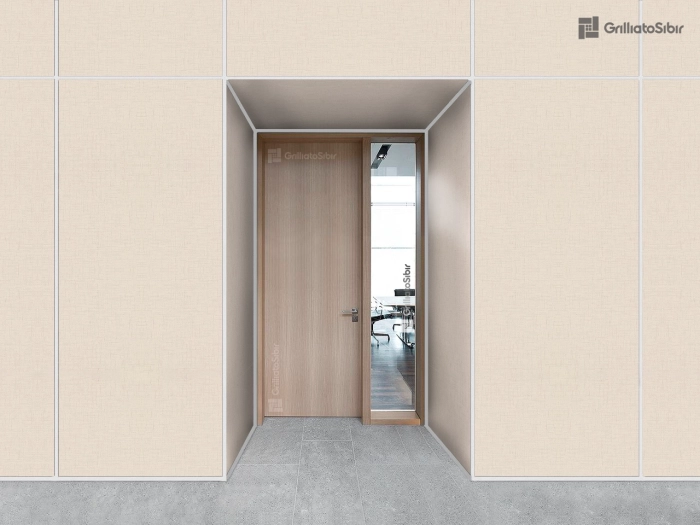 Панель ГКЛ с ПВХ покрытием RAL-1013 лен бежевый